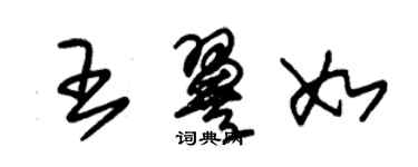 朱锡荣王翼如草书个性签名怎么写