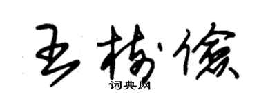 朱锡荣王树俭草书个性签名怎么写