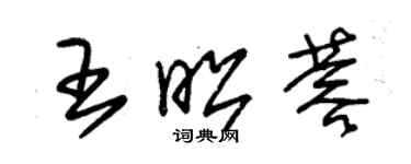 朱锡荣王昭蓉草书个性签名怎么写
