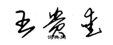 朱锡荣王贵爱草书个性签名怎么写