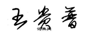 朱锡荣王贵普草书个性签名怎么写