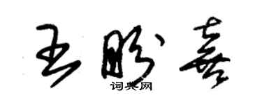 朱锡荣王盼喜草书个性签名怎么写