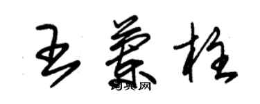 朱锡荣王兰柱草书个性签名怎么写