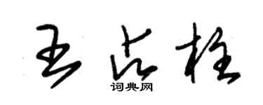 朱锡荣王占柱草书个性签名怎么写