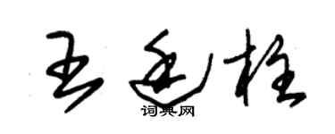 朱锡荣王廷柱草书个性签名怎么写