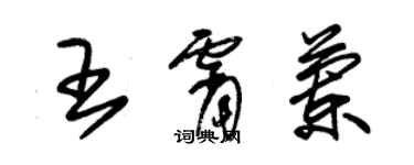 朱锡荣王霄兰草书个性签名怎么写