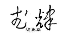 骆恒光武辉草书个性签名怎么写