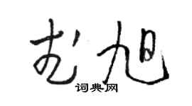 骆恒光武旭草书个性签名怎么写