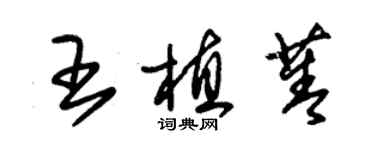 朱锡荣王植菁草书个性签名怎么写