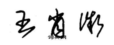 朱锡荣王肖微草书个性签名怎么写