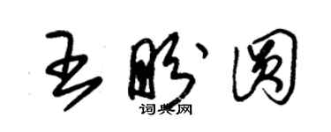 朱锡荣王盼圆草书个性签名怎么写