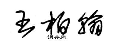 朱锡荣王柏翰草书个性签名怎么写