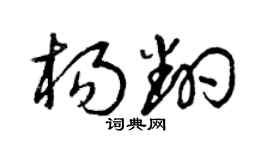 曾庆福杨翻草书个性签名怎么写