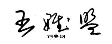 朱锡荣王雅盟草书个性签名怎么写