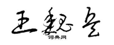 曾庆福王魏兵草书个性签名怎么写
