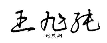 曾庆福王旭纯草书个性签名怎么写