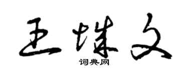 曾庆福王城文草书个性签名怎么写
