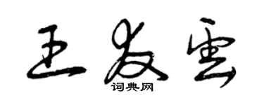 曾庆福王友云草书个性签名怎么写