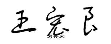 曾庆福王宏良草书个性签名怎么写