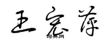 曾庆福王宏萍草书个性签名怎么写