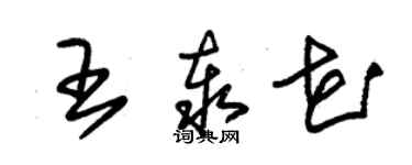 朱锡荣王泰花草书个性签名怎么写