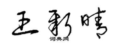 曾庆福王新晴草书个性签名怎么写