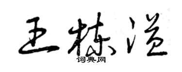 曾庆福王栋溢草书个性签名怎么写