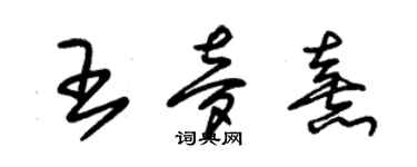 朱锡荣王梦熹草书个性签名怎么写