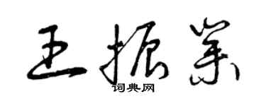 曾庆福王振业草书个性签名怎么写