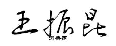 曾庆福王振昆草书个性签名怎么写