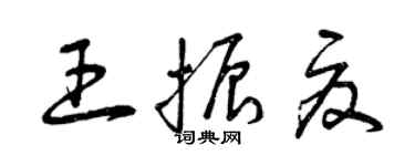 曾庆福王振夏草书个性签名怎么写