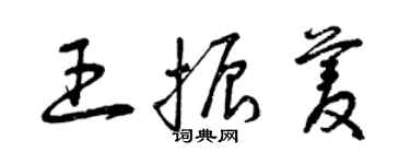 曾庆福王振菱草书个性签名怎么写