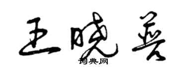 曾庆福王晓普草书个性签名怎么写
