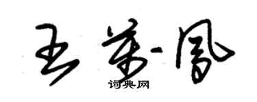 朱锡荣王万凤草书个性签名怎么写