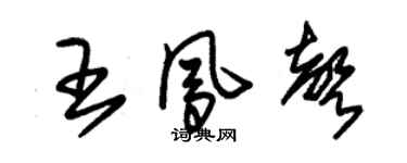 朱锡荣王凤声草书个性签名怎么写