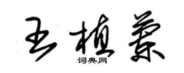 朱锡荣王植兰草书个性签名怎么写