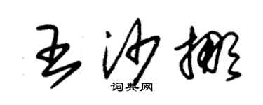 朱锡荣王沙挪草书个性签名怎么写