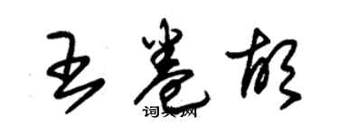 朱锡荣王卷胡草书个性签名怎么写
