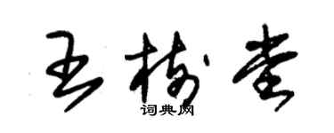 朱锡荣王树堂草书个性签名怎么写