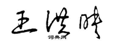 曾庆福王洪映草书个性签名怎么写