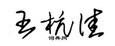 朱锡荣王杭佳草书个性签名怎么写