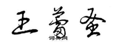 曾庆福王蕾蚤草书个性签名怎么写