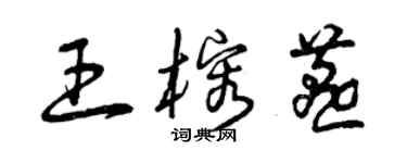 曾庆福王榕燕草书个性签名怎么写