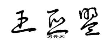 曾庆福王亚盟草书个性签名怎么写