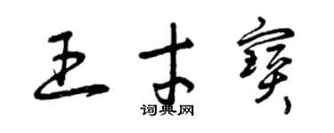曾庆福王才宝草书个性签名怎么写