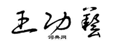 曾庆福王功艺草书个性签名怎么写