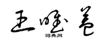 曾庆福王唯益草书个性签名怎么写