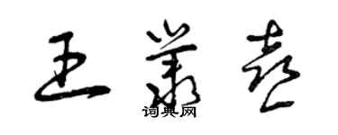曾庆福王丛喜草书个性签名怎么写