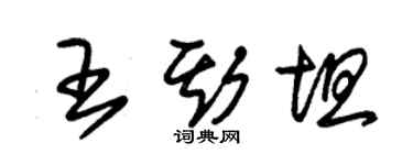 朱锡荣王斯坦草书个性签名怎么写