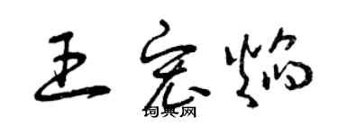 曾庆福王宏焰草书个性签名怎么写